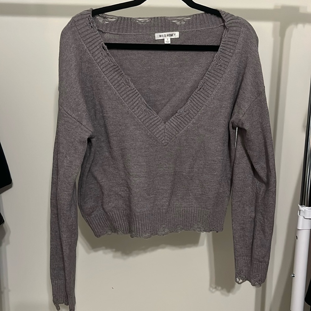 Wild Honey crop sweater